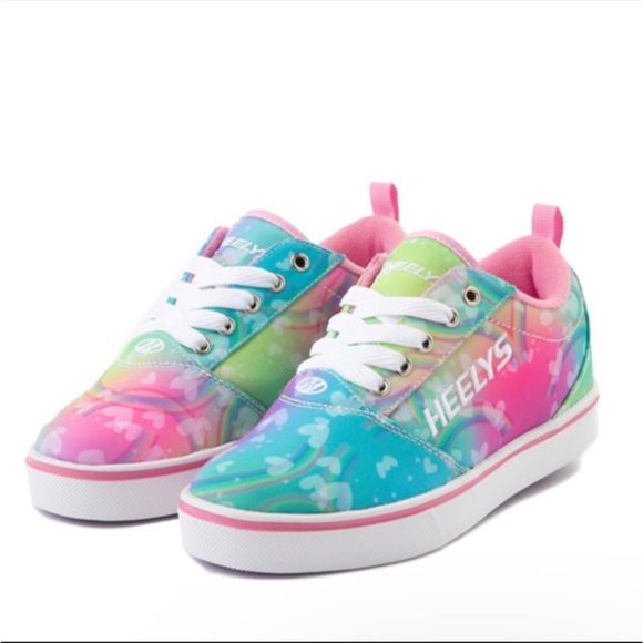 Heelys Shoes Nwot 3c Girls Tie Dye Rainbow Heelys Pro 2 Skate Shoe